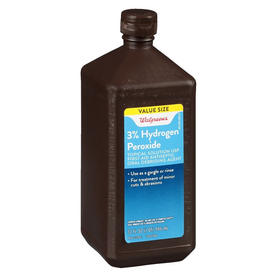 slide 1 of 2, Walgreens 3% Hydrogen Peroxide, 32 fl oz
