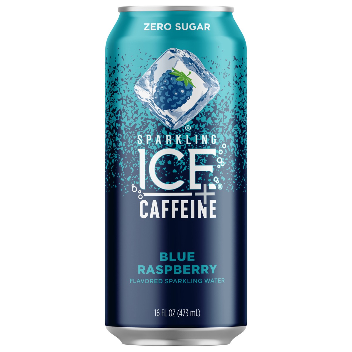 slide 1 of 4, Sparkling Ice +Caffeine Blue Raspberry - 16 fl oz Can, 16 fl oz