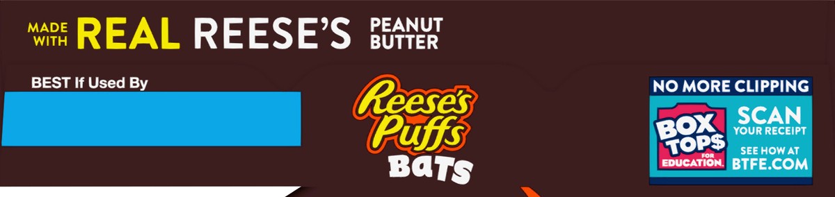 slide 6 of 11, Reese's Puffs Bats Breakfast Cereal, 11.5 oz