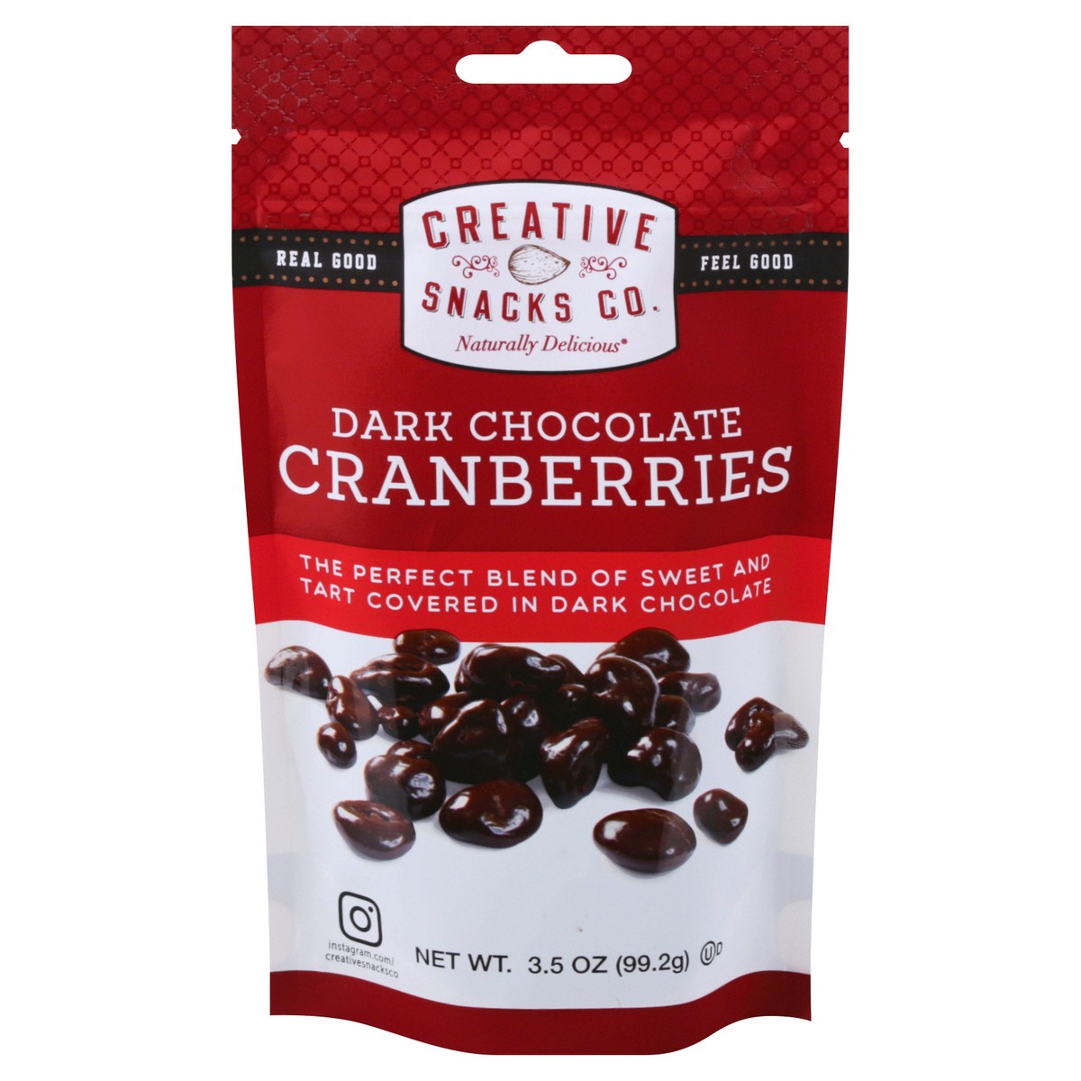 slide 7 of 13, Creative Snacks Dark Chocolate Cranberries 3.5 oz, 3.5 oz