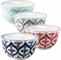 slide 1 of 1, Mason Craft And More Ikat Print Ceramic Container Set, 8 ct