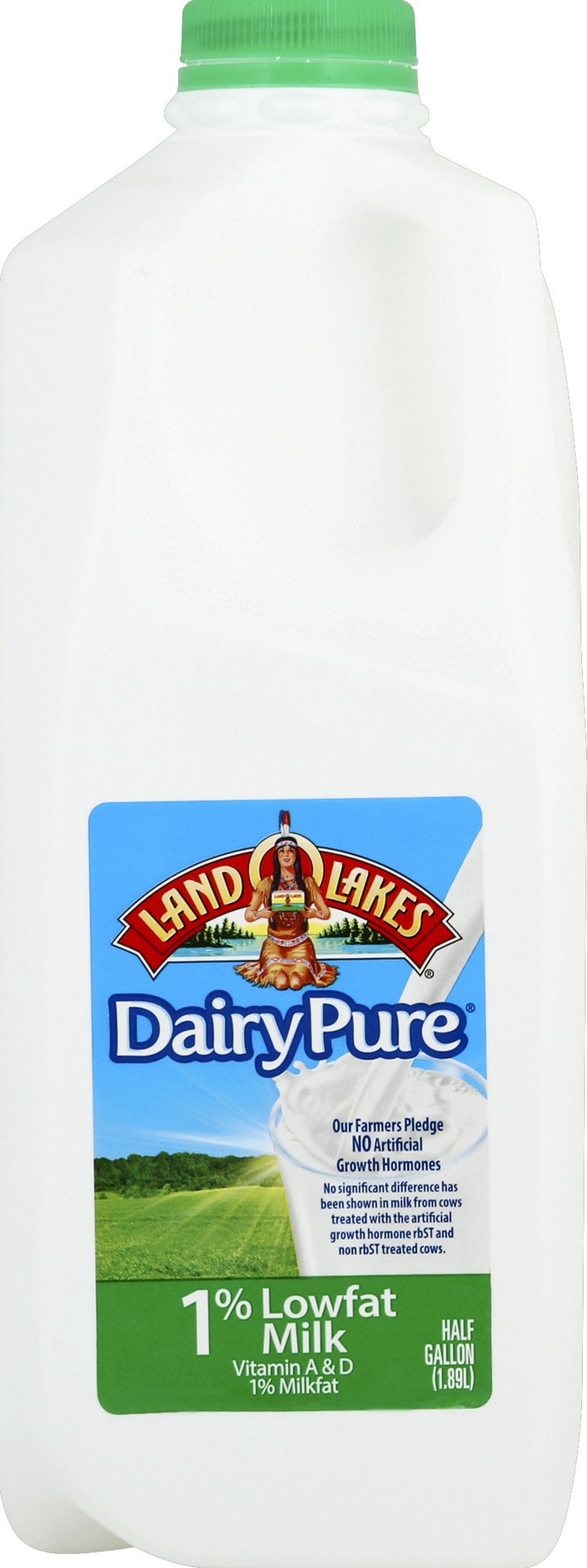 slide 1 of 5, Land O'Lakes Milk 0.5 gl, 64 fl oz