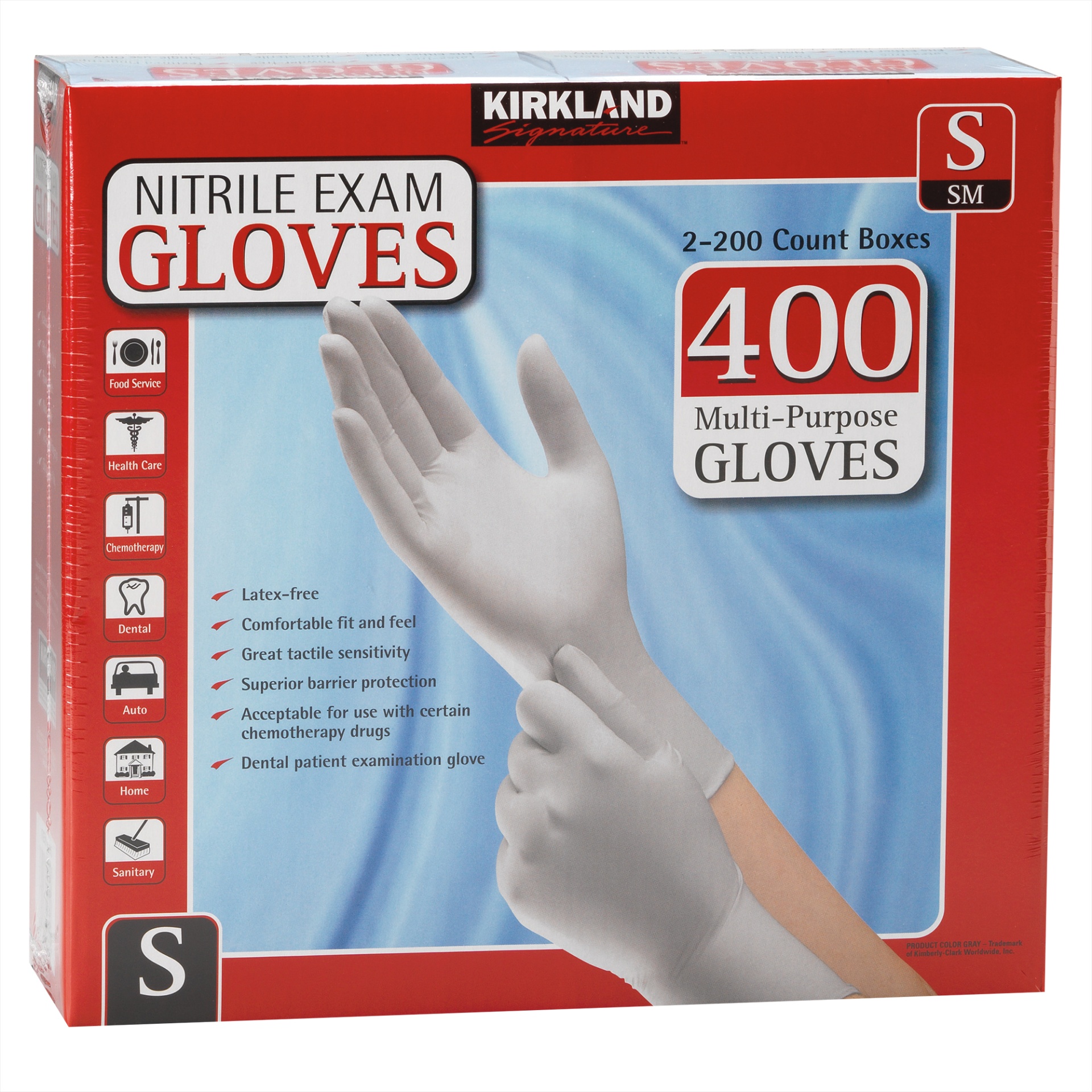 Kirkland Signature Nitrile Exam Glove 2 pk; 200 ct Shipt