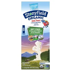 Stonyfield Organic Reduced Fat Strawberry Yogurt 8 - 2 oz Tubes