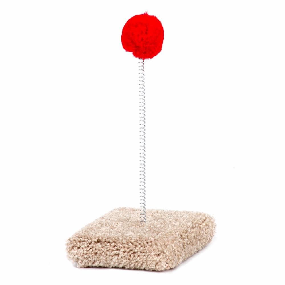 slide 1 of 2, North American Pet Cat Toy on Spring Round Base, 1 ct