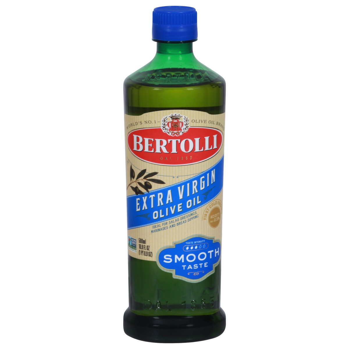 slide 1 of 9, Bertolli Extra Virgin Olive Oil Smooth Taste, 16.9 fl oz