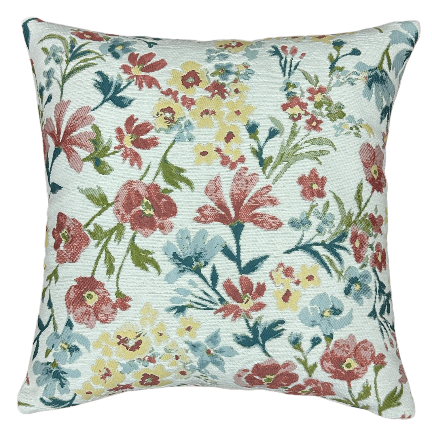 slide 1 of 1, Floral Jacquard Pillow - 18x18 in, 1 ct