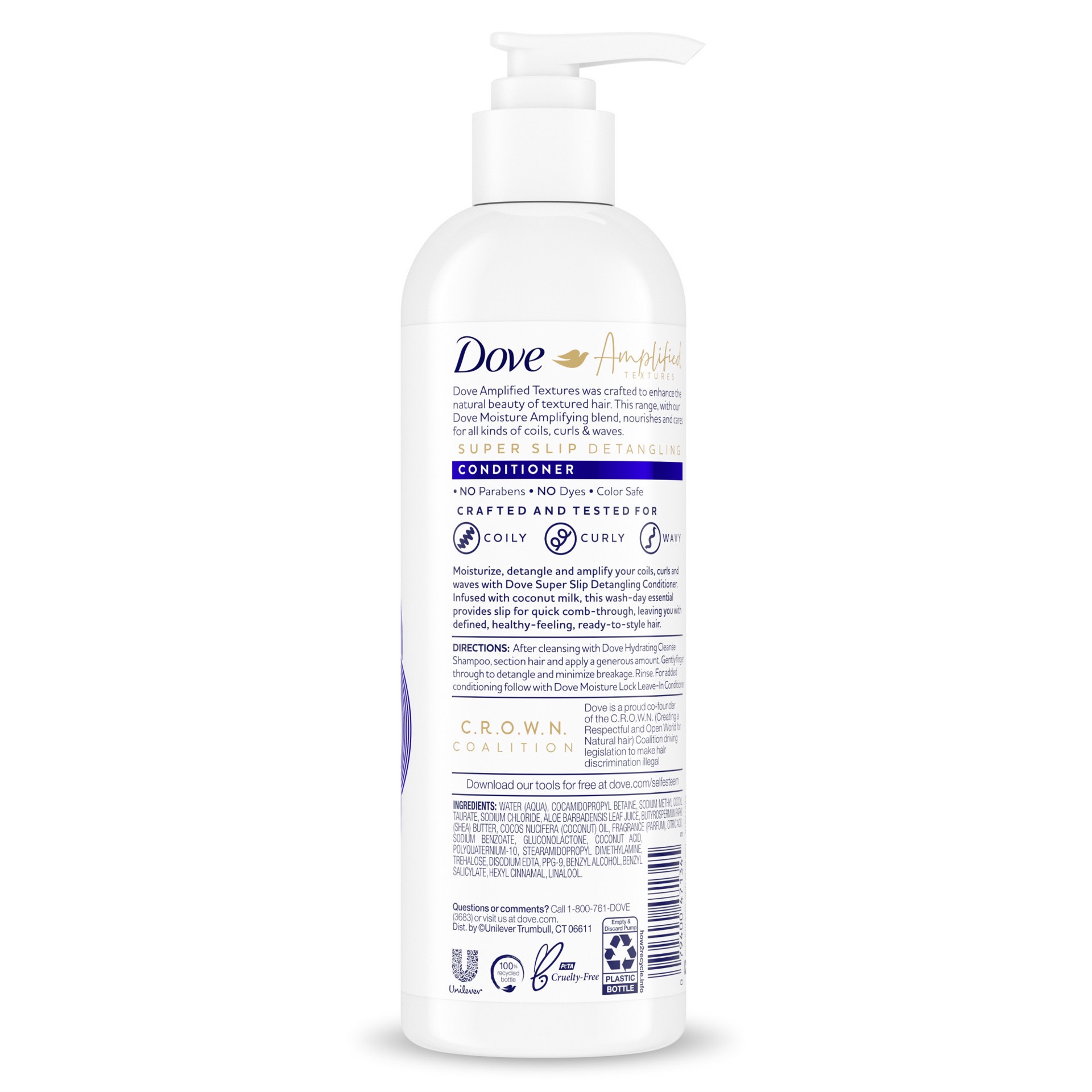 slide 2 of 6, Dove Amplified Textures Deep Moisture Detangling Conditioner Coconut Milk Hair, 11.5 oz, 11.5 oz