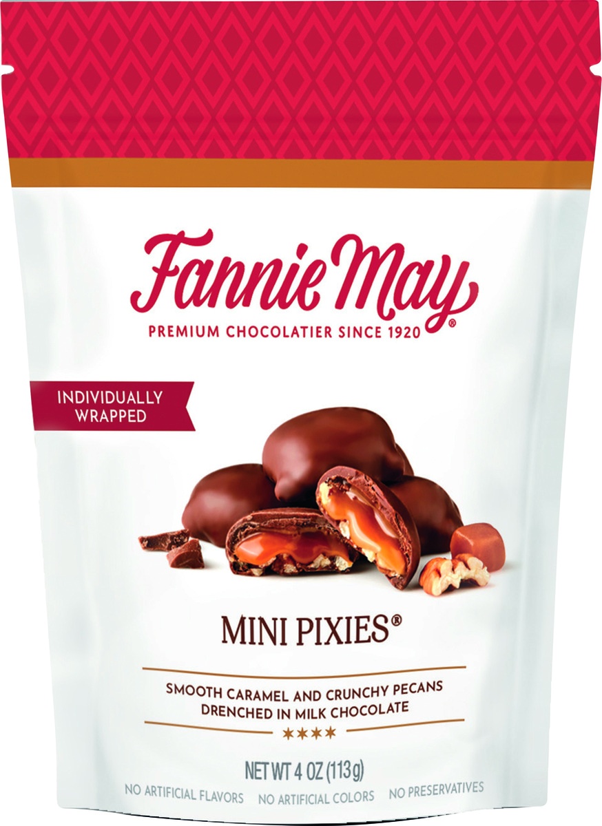 slide 4 of 5, Fannie May Mini Pixies Chocolates, 4 oz