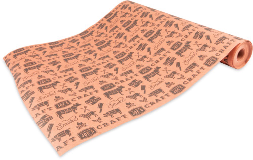 slide 1 of 1, OKLAHOMA JOES Oklahoma Joe 18" Peach/Butcher Block Paper, 18 in