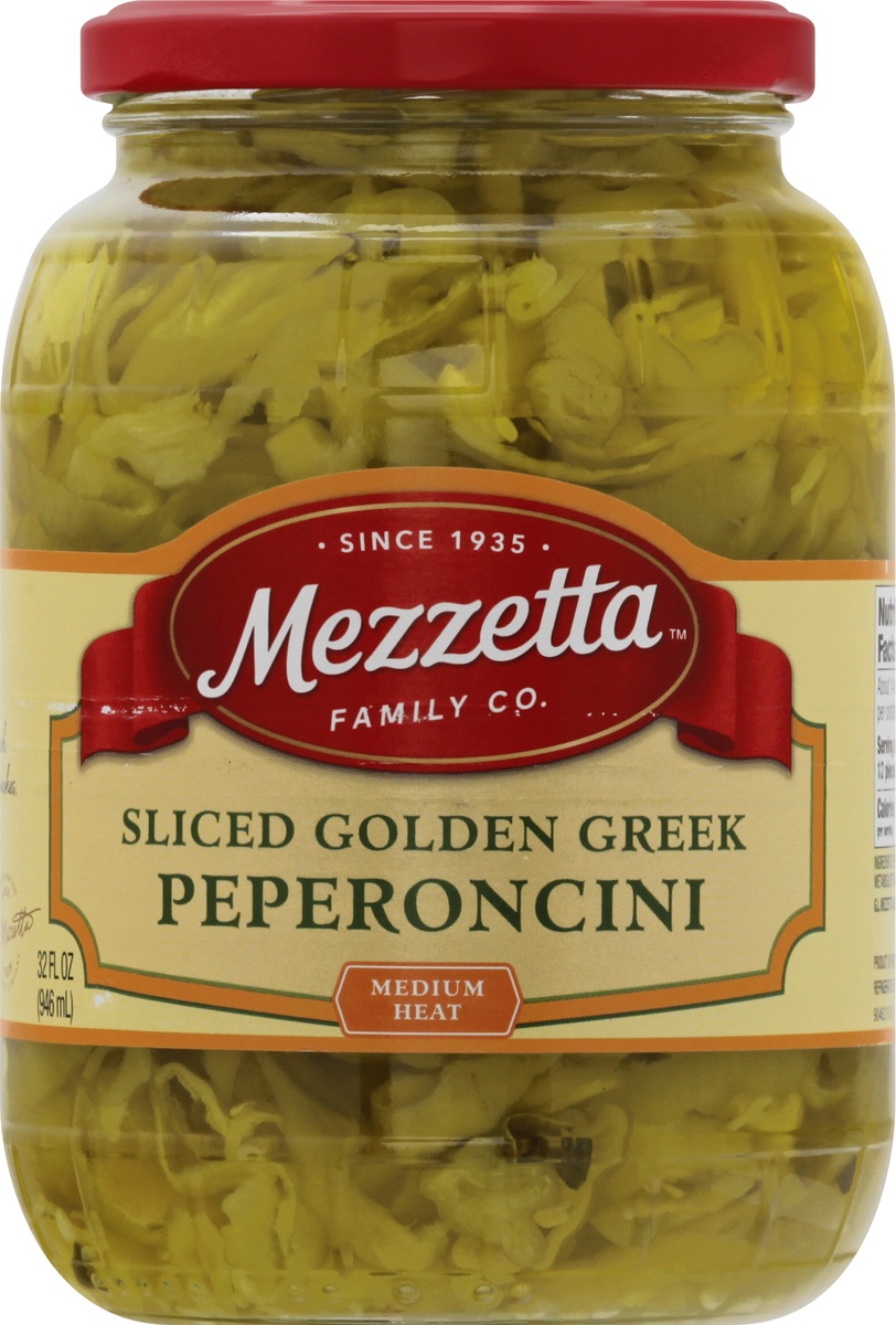 slide 9 of 11, Mezzetta Deli-Sliced Golden Greek Peperoncini, 32 oz