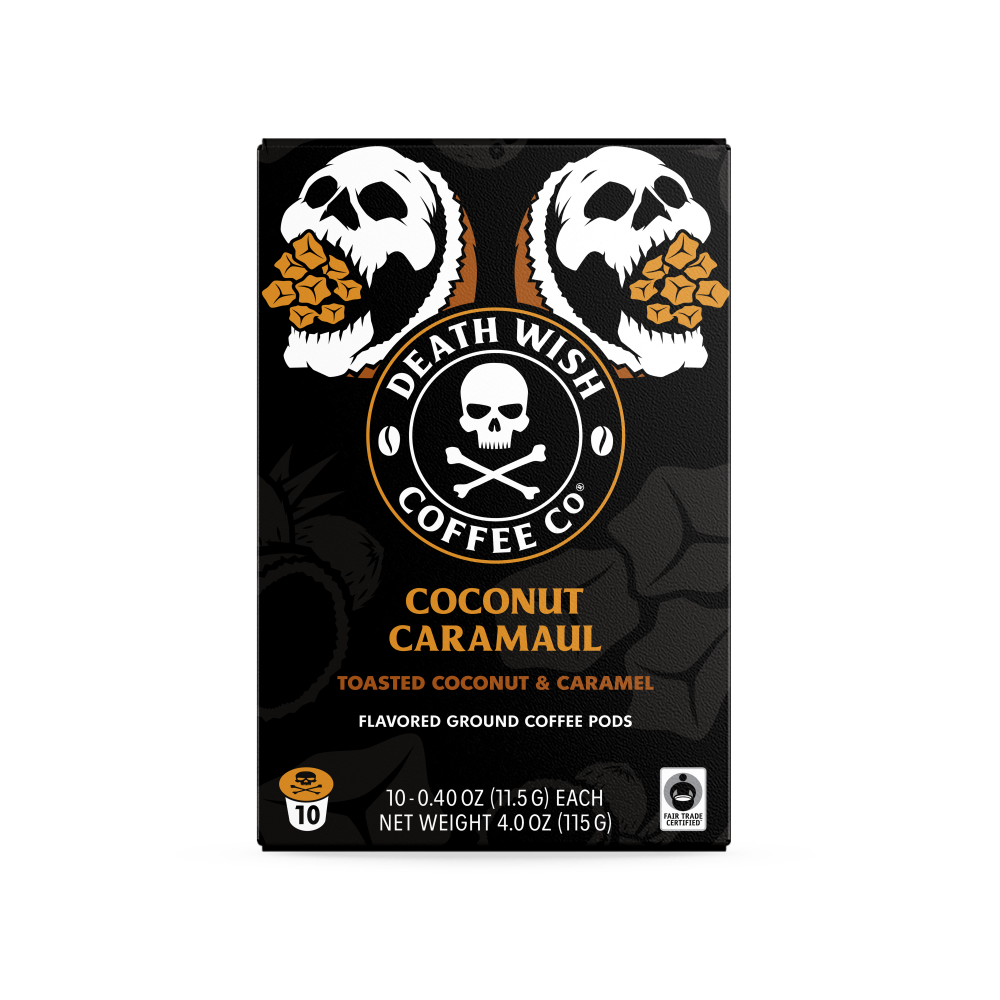 slide 1 of 1, Death Wish Coconut Caramel, 10 ct / 0.4 oz