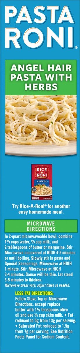 slide 10 of 13, Pasta Roni Angel Hair Pasta With Herbs, 4.8 oz