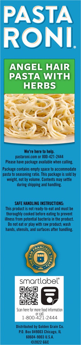 slide 8 of 13, Pasta Roni Angel Hair Pasta With Herbs, 4.8 oz