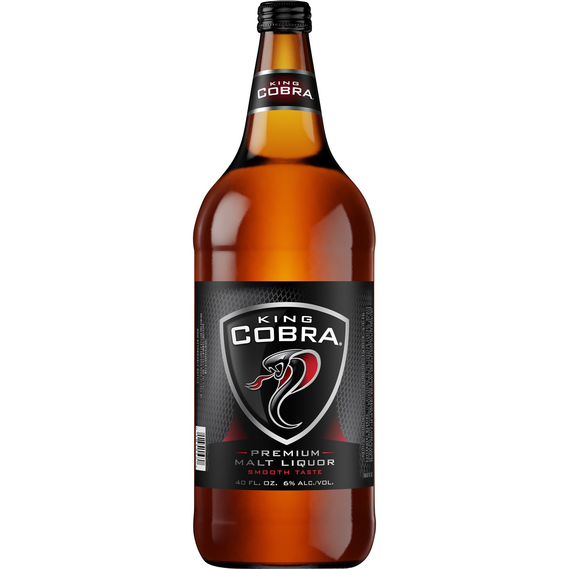 slide 2 of 2, King Cobra Premium Malt Liquor, 40 fl. oz. Bottle, 40 fl oz