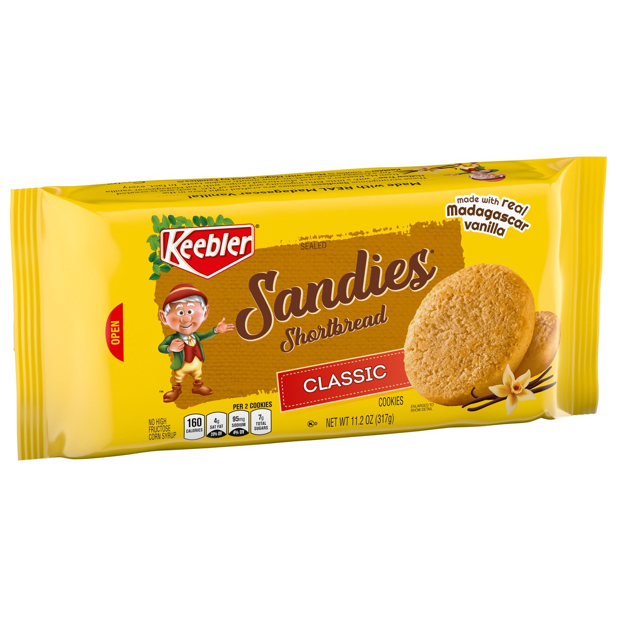 slide 6 of 14, Keebler Brands 06597 153331 Sandies Classic Cookies 11.2oz Overwr Everyday 11.2oz No PMT, 11.2 oz