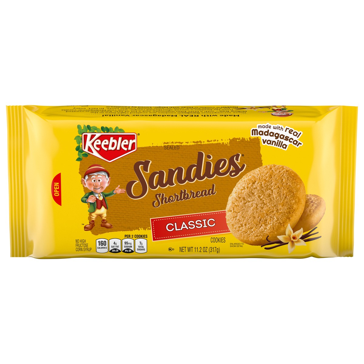 slide 2 of 14, Keebler Brands 06597 153331 Sandies Classic Cookies 11.2oz Overwr Everyday 11.2oz No PMT, 11.2 oz