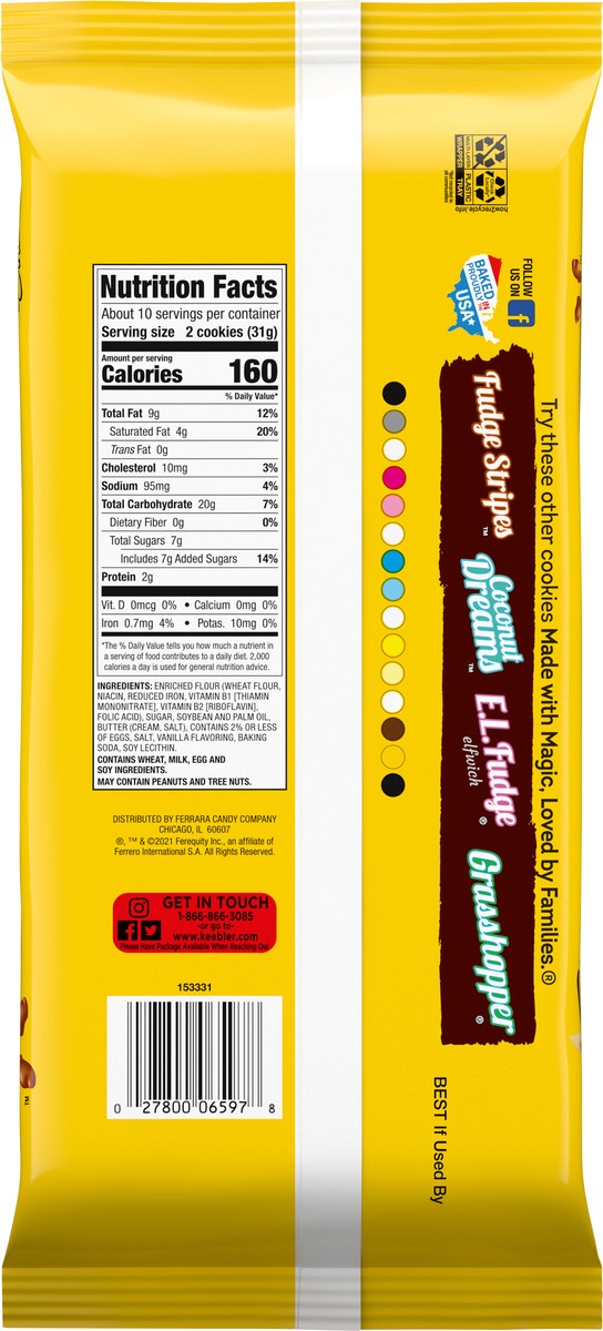 slide 5 of 14, Keebler Brands 06597 153331 Sandies Classic Cookies 11.2oz Overwr Everyday 11.2oz No PMT, 11.2 oz