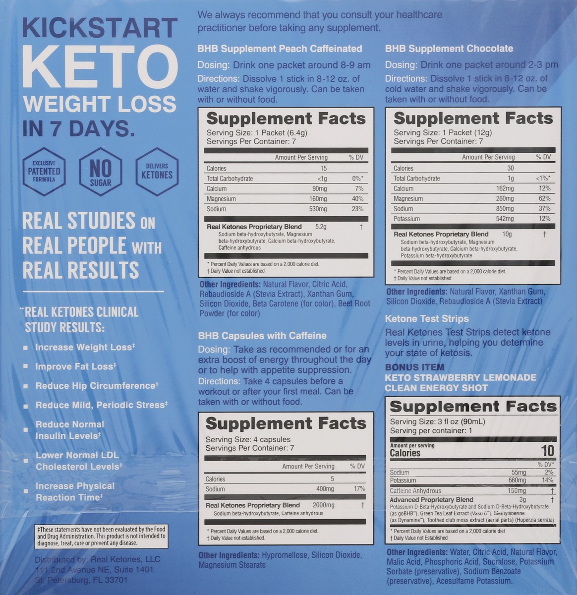 slide 3 of 9, Real Ketones 7-Day Starter Kit, 1 set