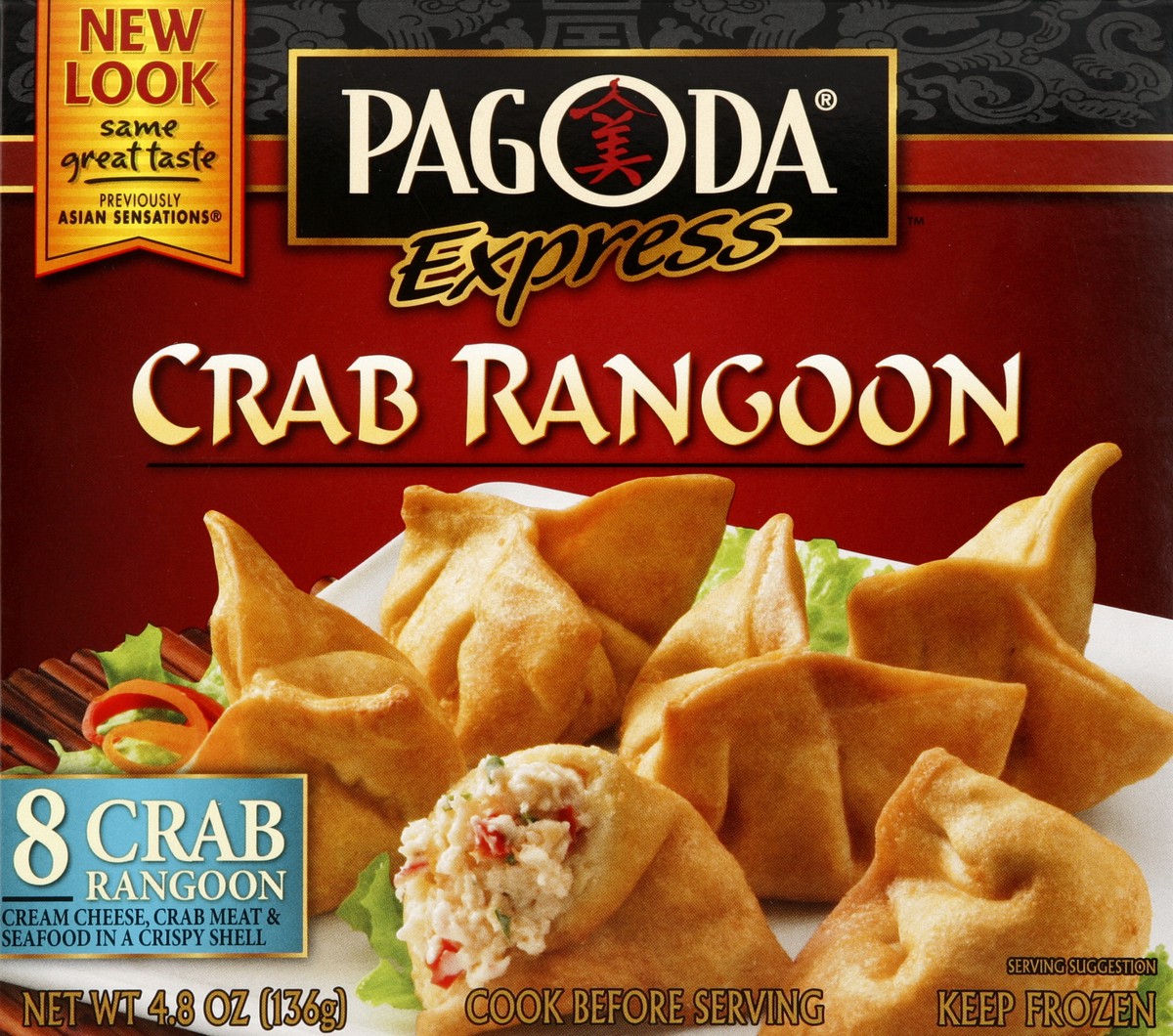 slide 4 of 4, Pagoda Express Crab Rangoon, 4.8 oz