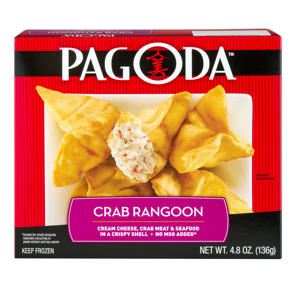 slide 1 of 4, Pagoda Express Crab Rangoon, 4.8 oz