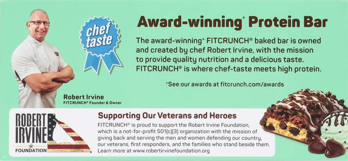 slide 7 of 13, Robert Irvine FitCrunch Mint Chocolate Chip Protein Bars 9 - 1.62 oz Bars, 9 ct