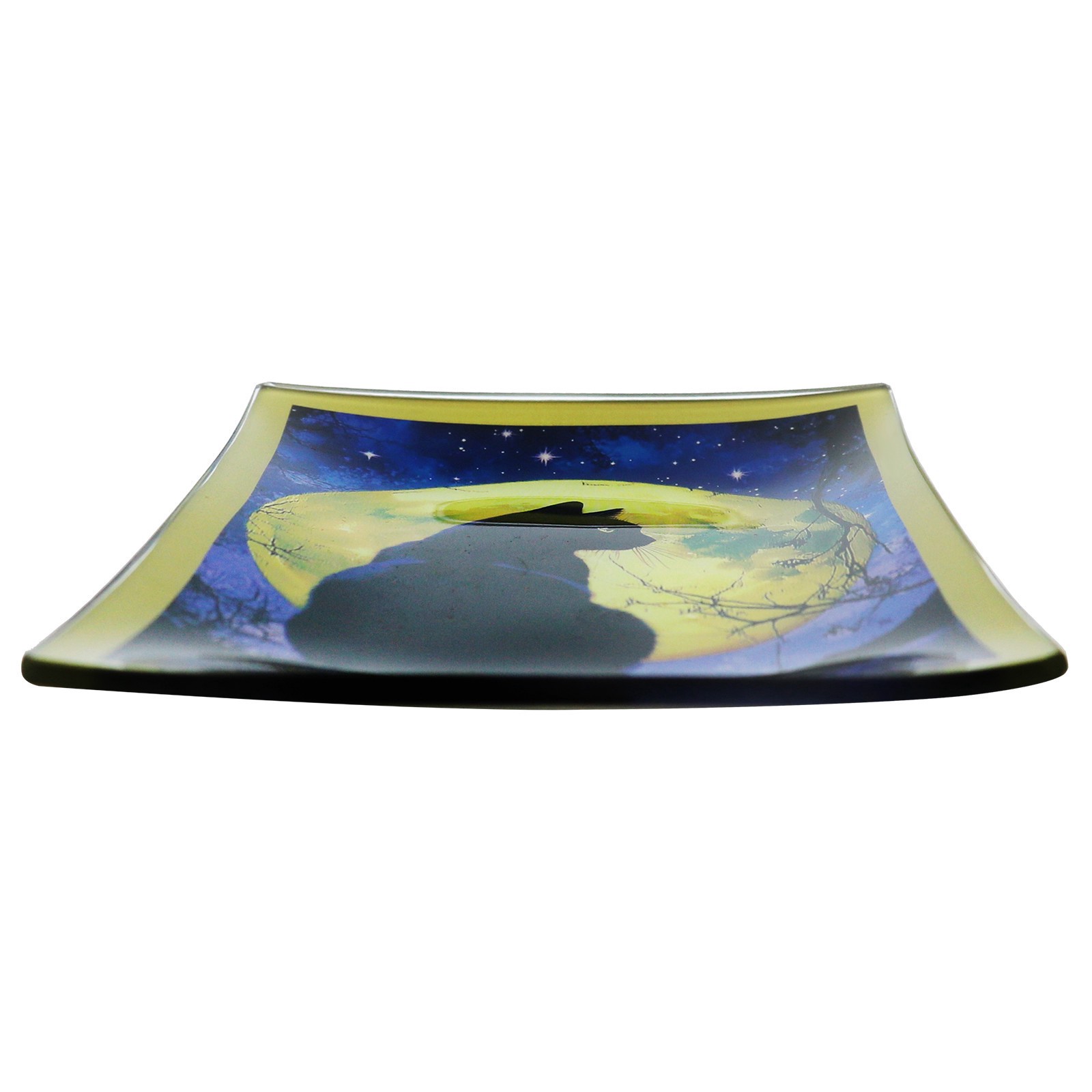 slide 2 of 3, 4" X 6" Black Cat Glass Plate By Ashland, 4 in x 6 in