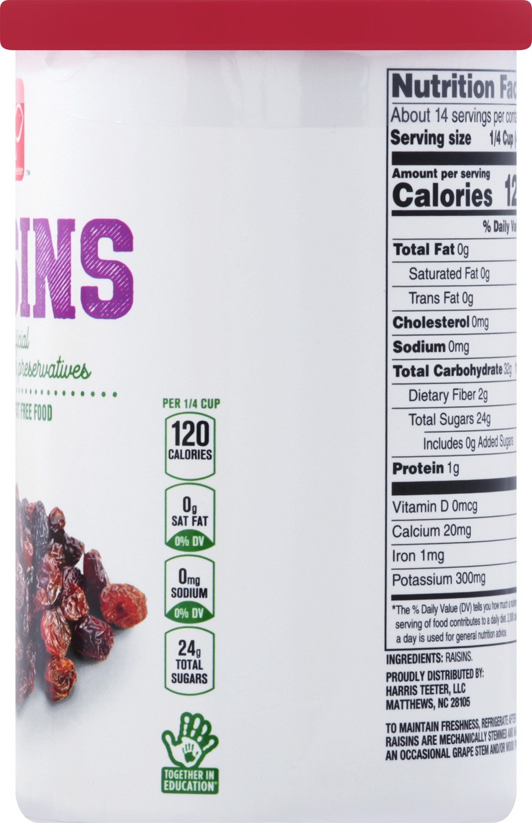 slide 9 of 11, Harris Teeter Raisins Canister, 1 ct