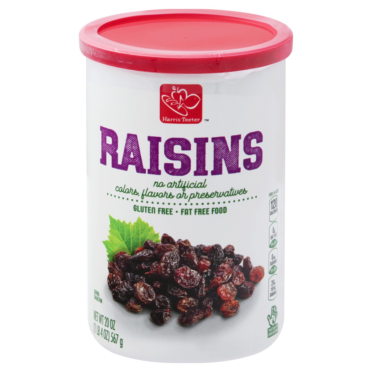 slide 4 of 11, Harris Teeter Raisins Canister, 1 ct