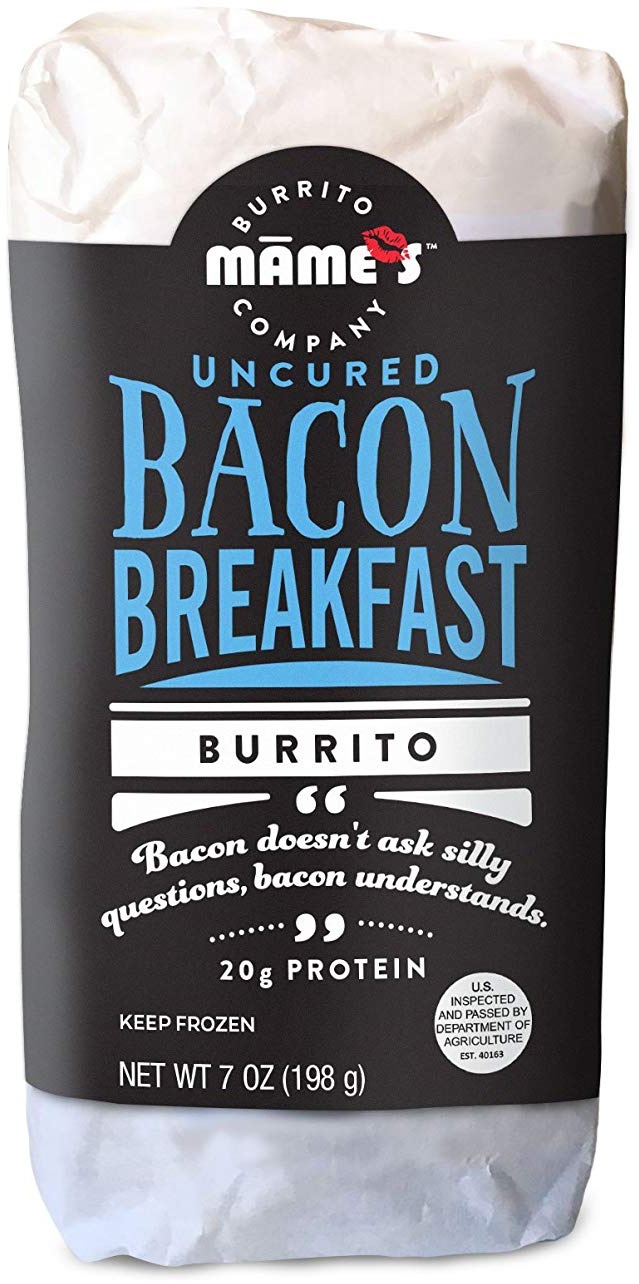 slide 1 of 1, Mame's Bacon Breakfast Burrito, 8 oz