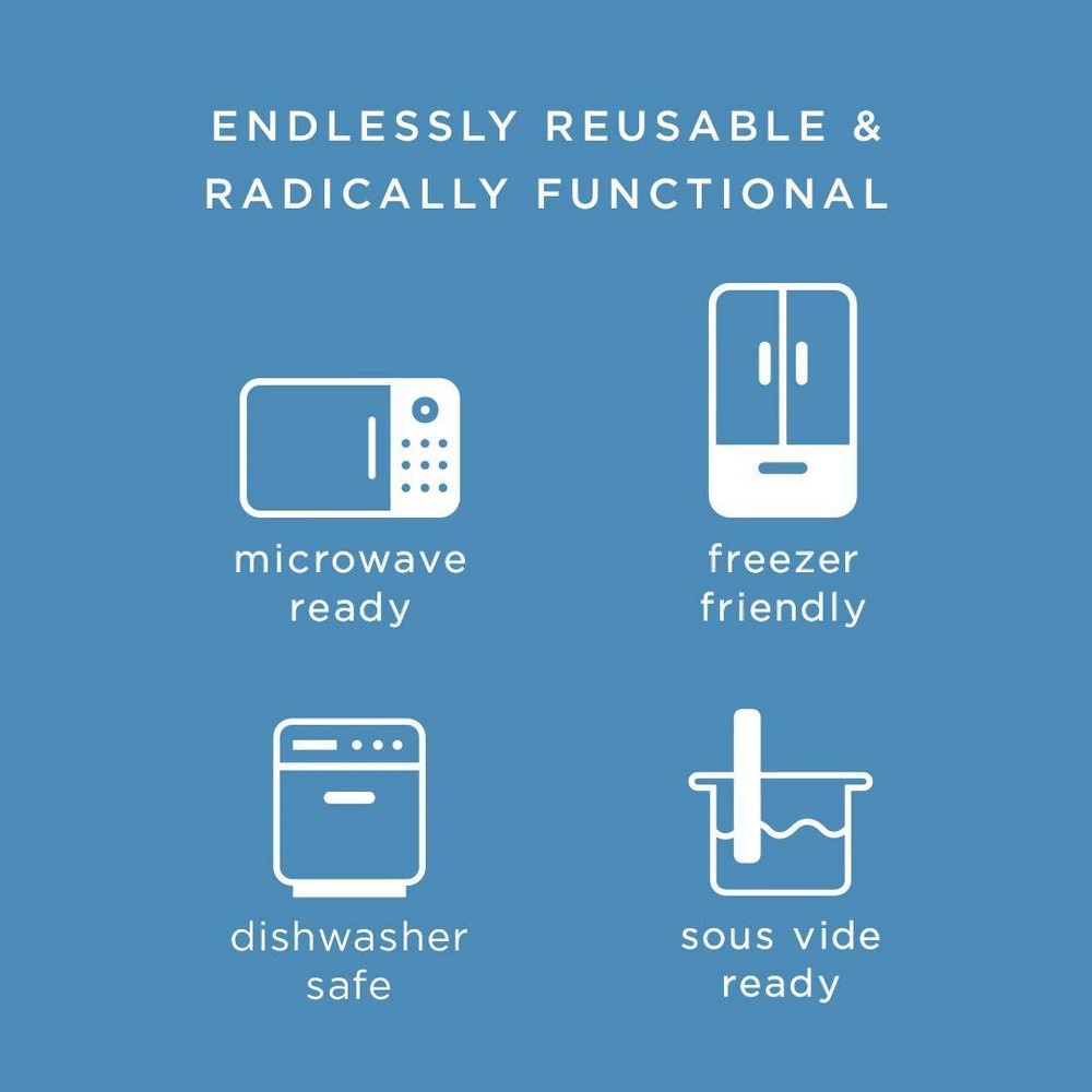 slide 3 of 5, Stasher Reusable Storage Pocket Stashers, Aqua, 2 ct