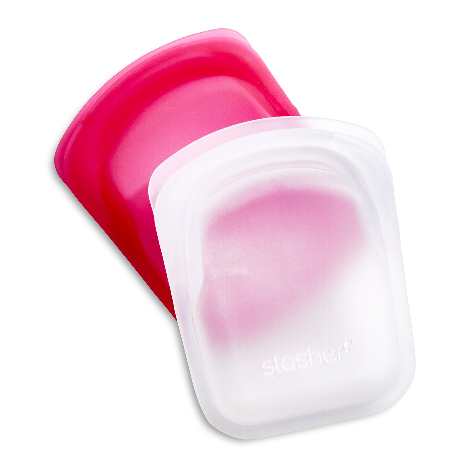 slide 1 of 5, Stasher Reusable Storage Pocket Stashers, Aqua, 2 ct