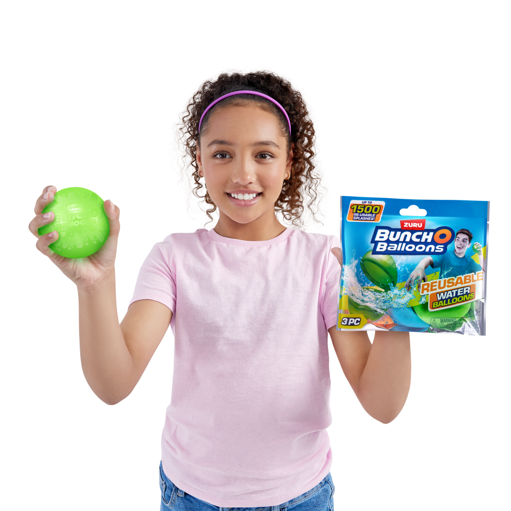 slide 3 of 4, Bunch O Balloons Reusable Water Balloons, 3 ct