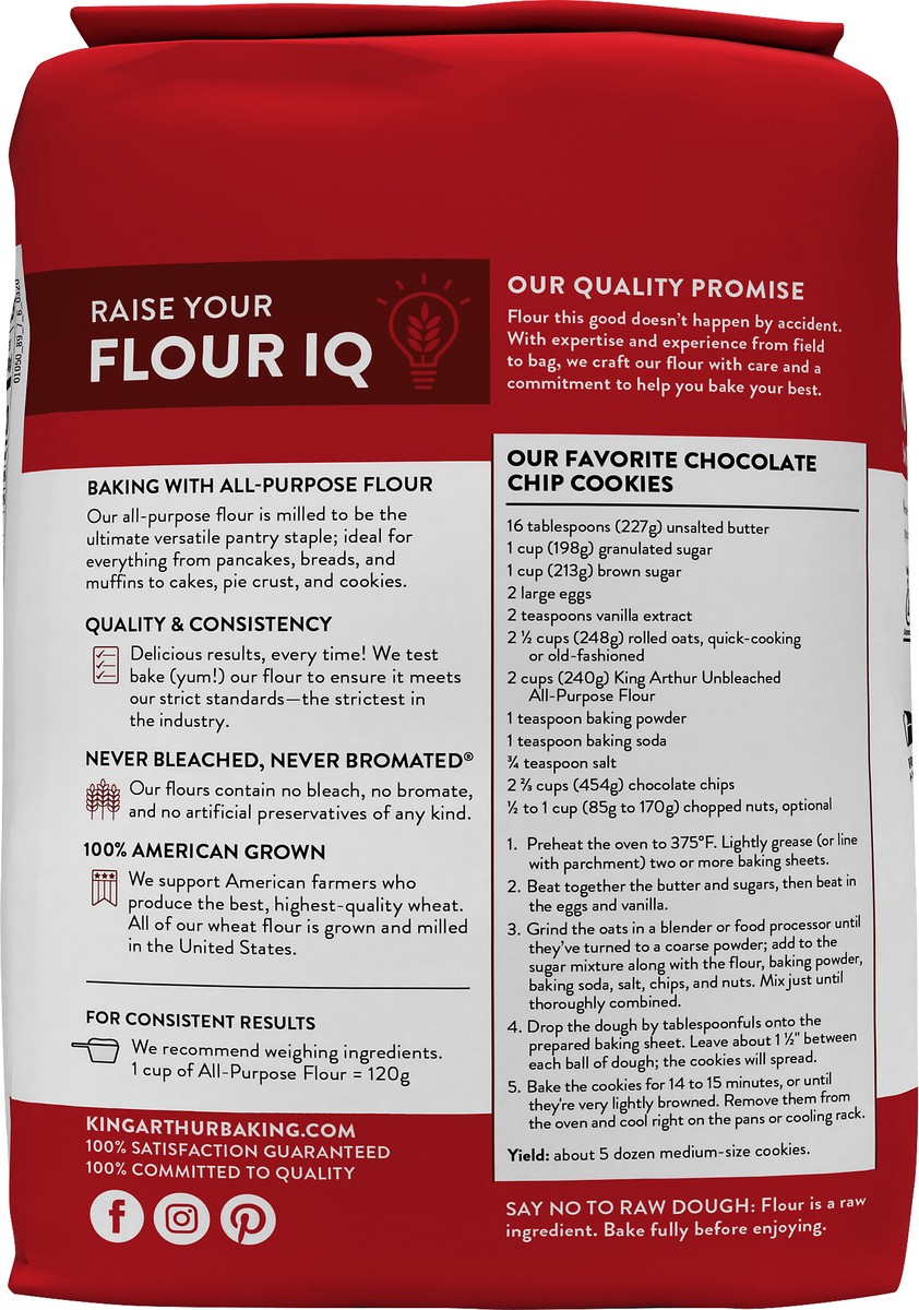 slide 8 of 10, King Arthur Flour All-purpose Unbleached Flour - 5 lb, 5 lb