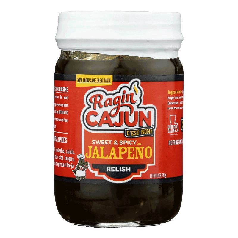 slide 1 of 5, Ragin' Cajun Spicy Sweet Jalepeno Relish - 12oz, 12 oz