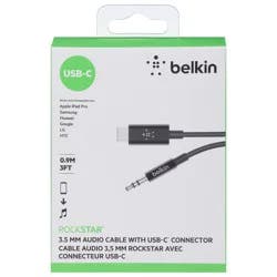 Belkin Usb-C To 3.5 Mm Audio Cable Black