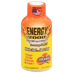 Energy 2000 Orange Flavor Energy Drink - 2 fl oz