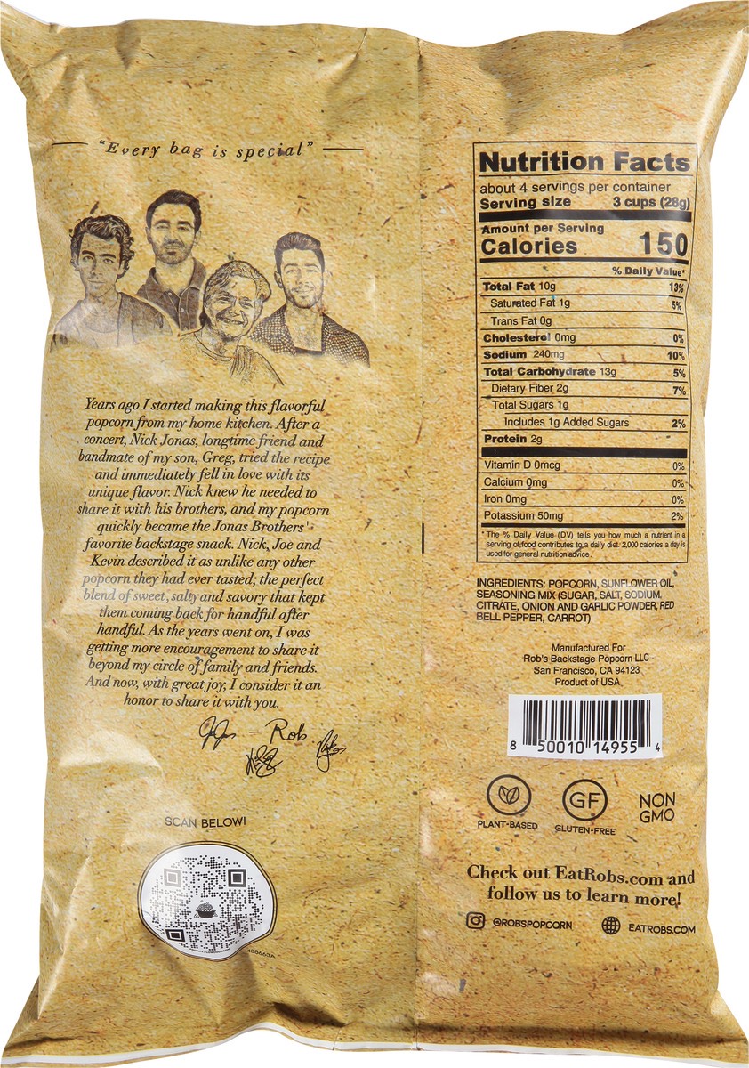 slide 2 of 9, Rob's Backstage Popcorn Original Popcorn 1 oz, 4 oz