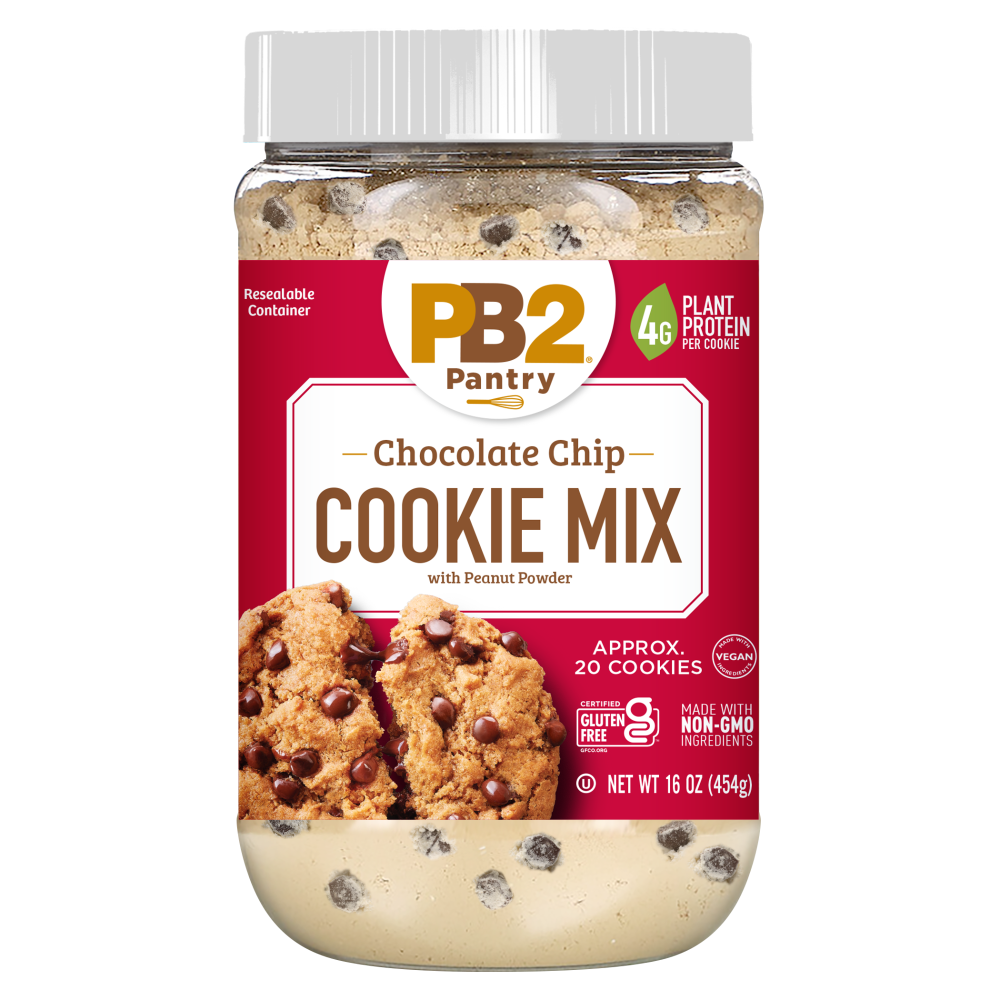 slide 1 of 1, PB2 Pantry Chocolate Chip With Peanut Powder Cookie Mix, 16 oz