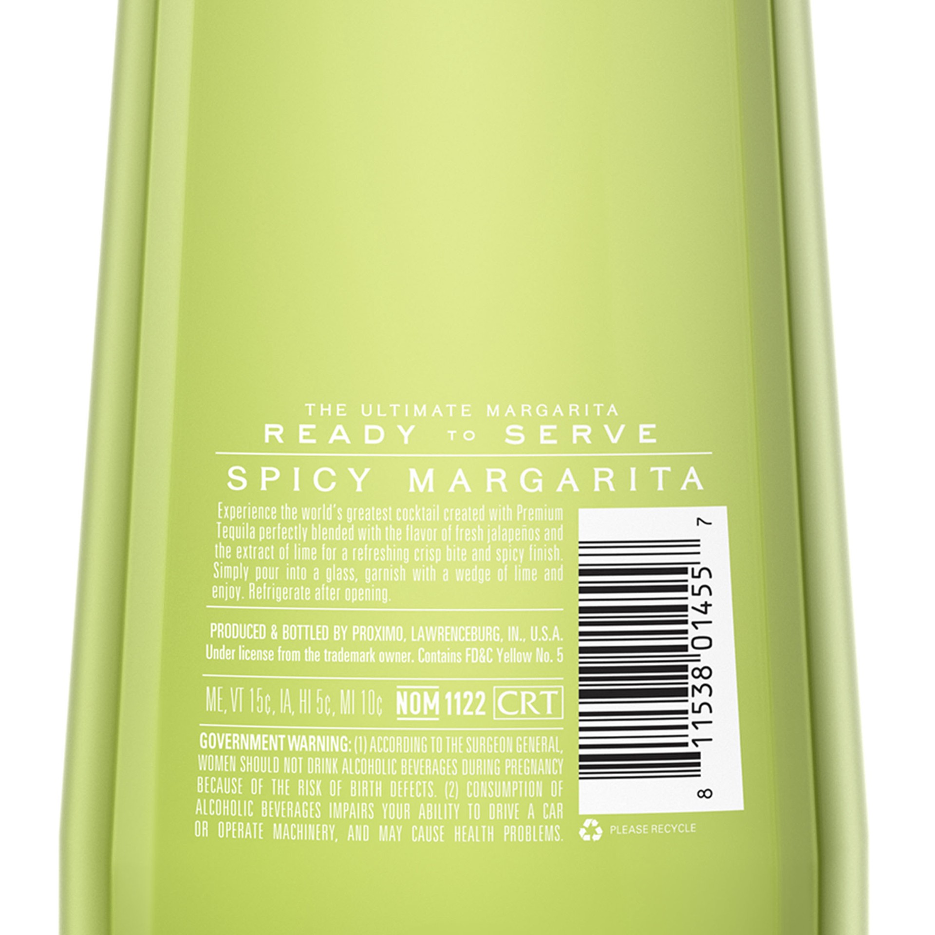 slide 3 of 5, 1800 The Ultimate Margarita Spicy Ready to Drink Cocktail - 1.75 L, 1.75 liter