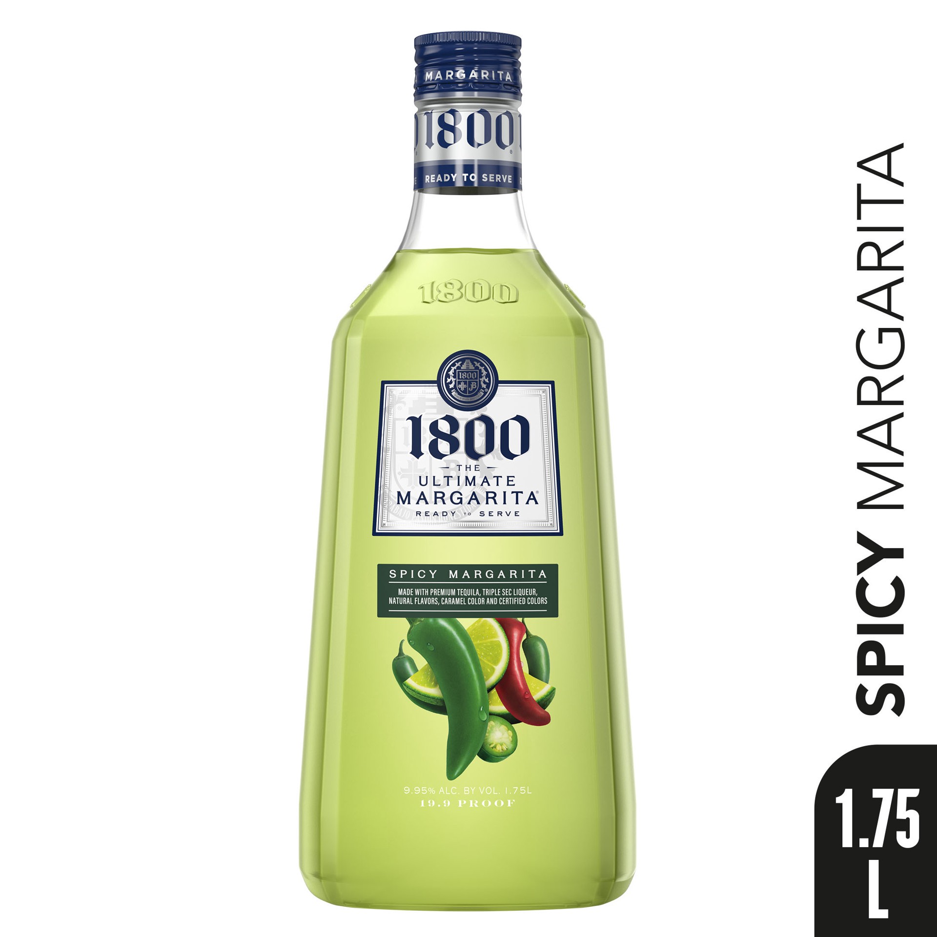 slide 1 of 5, 1800 The Ultimate Margarita Spicy Ready to Drink Cocktail - 1.75 L, 1.75 liter