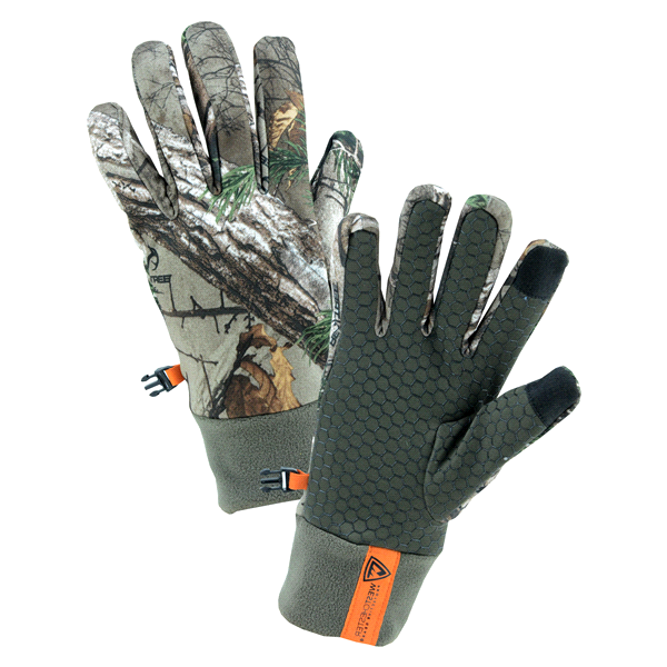 slide 1 of 1, Real Tree Fleece Camouflage Gloves, 1 ct