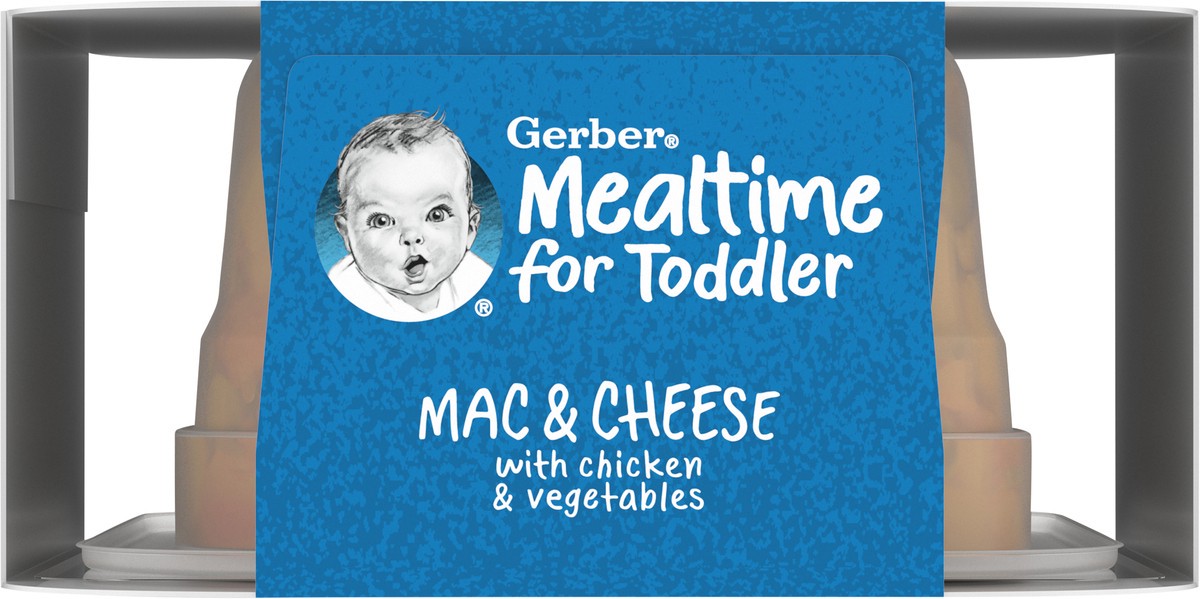 slide 5 of 9, Gerber Mealtime for Toddler, Mac and Cheese with Chicken and Vegetables Toddler Food, 6 oz Tray, 6 oz