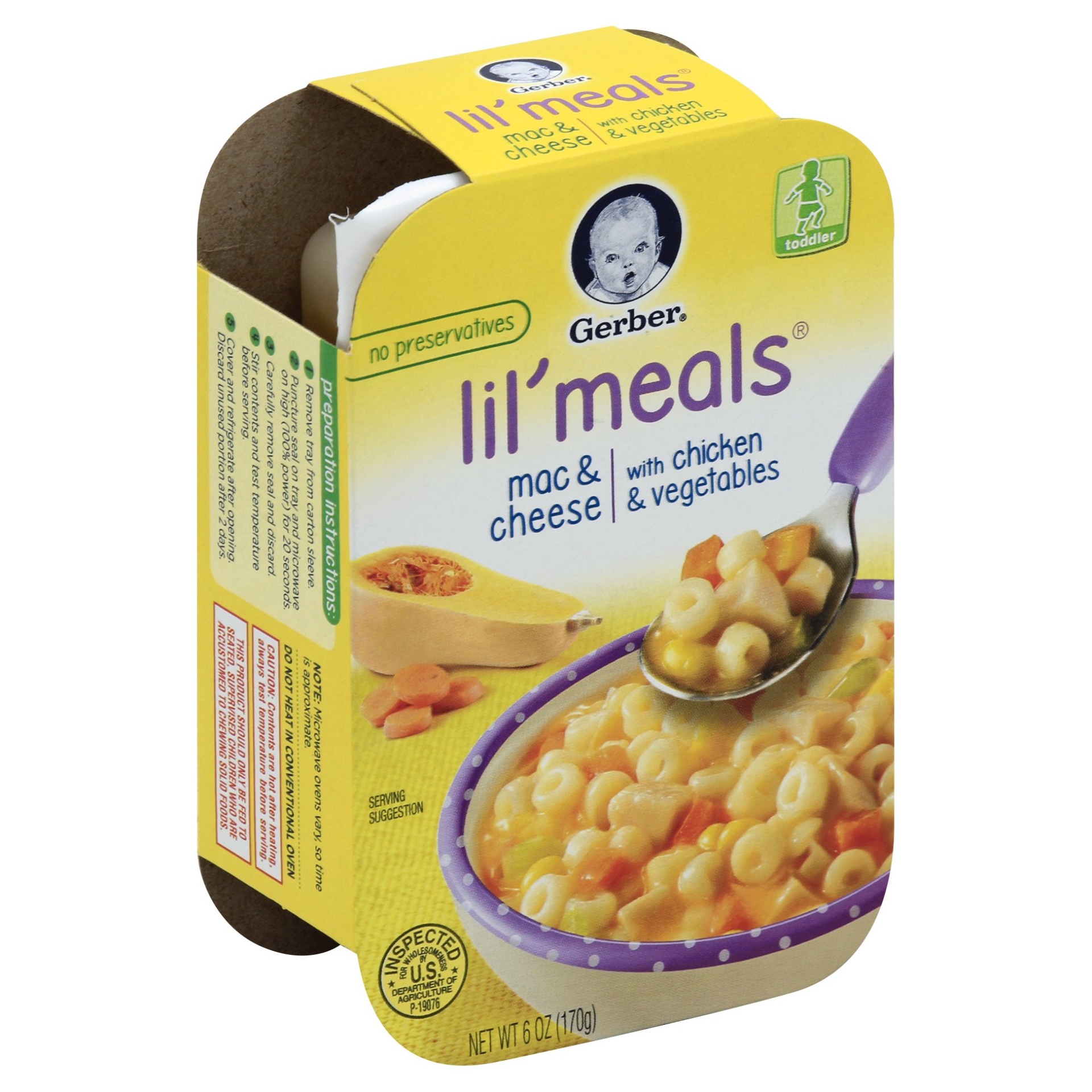 Gerber Graduates Lil Meals Mac Cheese With Chicken Vegetables 6 oz | Shipt