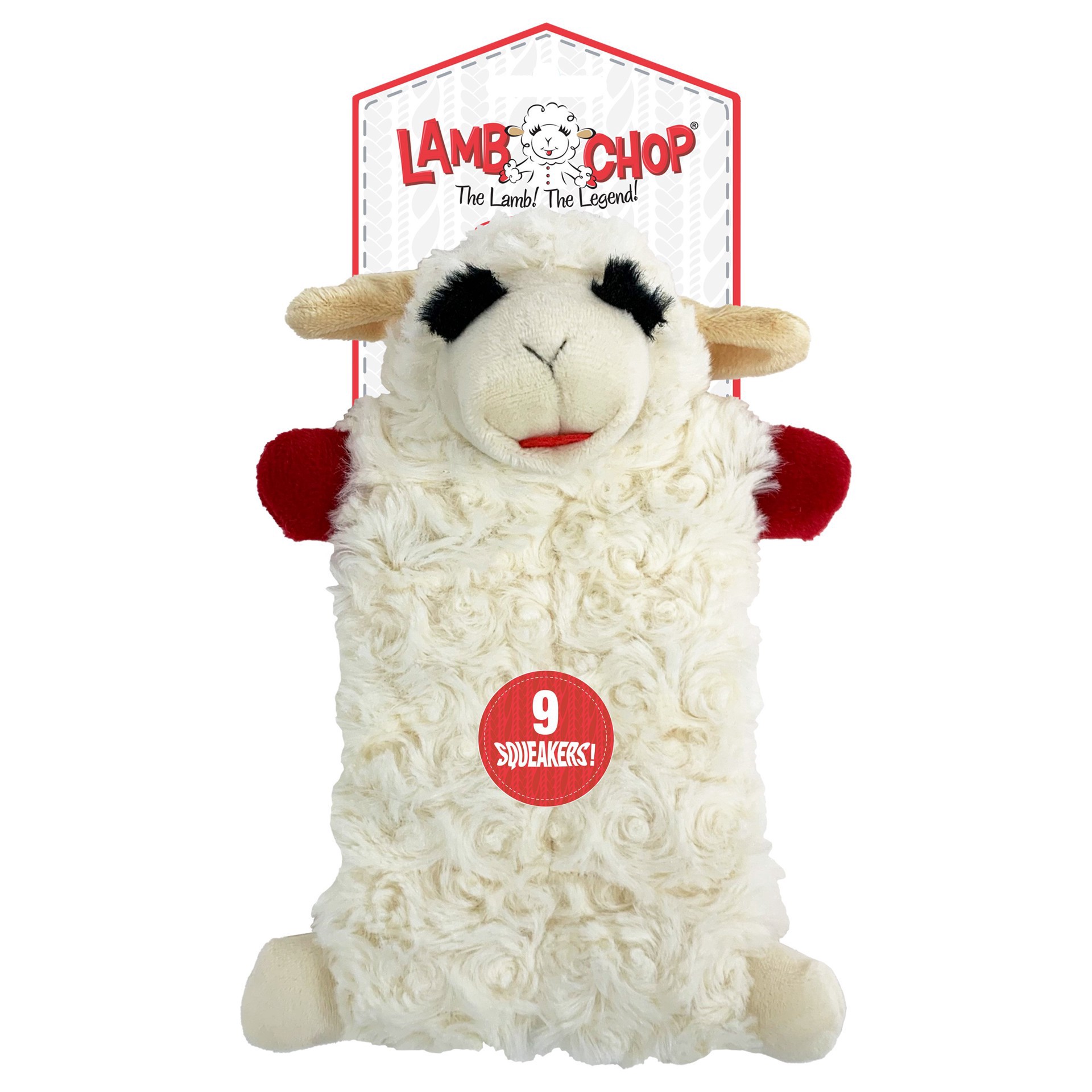 slide 1 of 1, MultiPet Lambchop Small Squeaker Dog Toy, 1 ct
