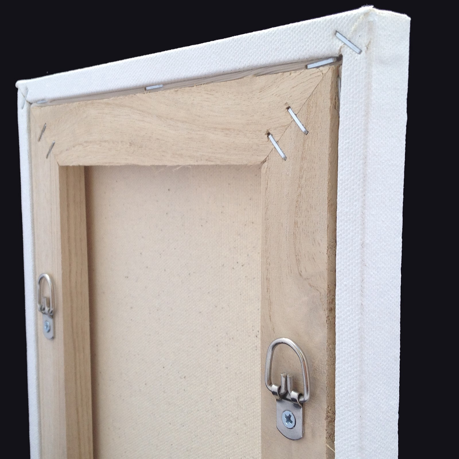 slide 2 of 3, Canvas Flat Mount Wire D-Ring Hanger Kit, 25lb., 25 lb