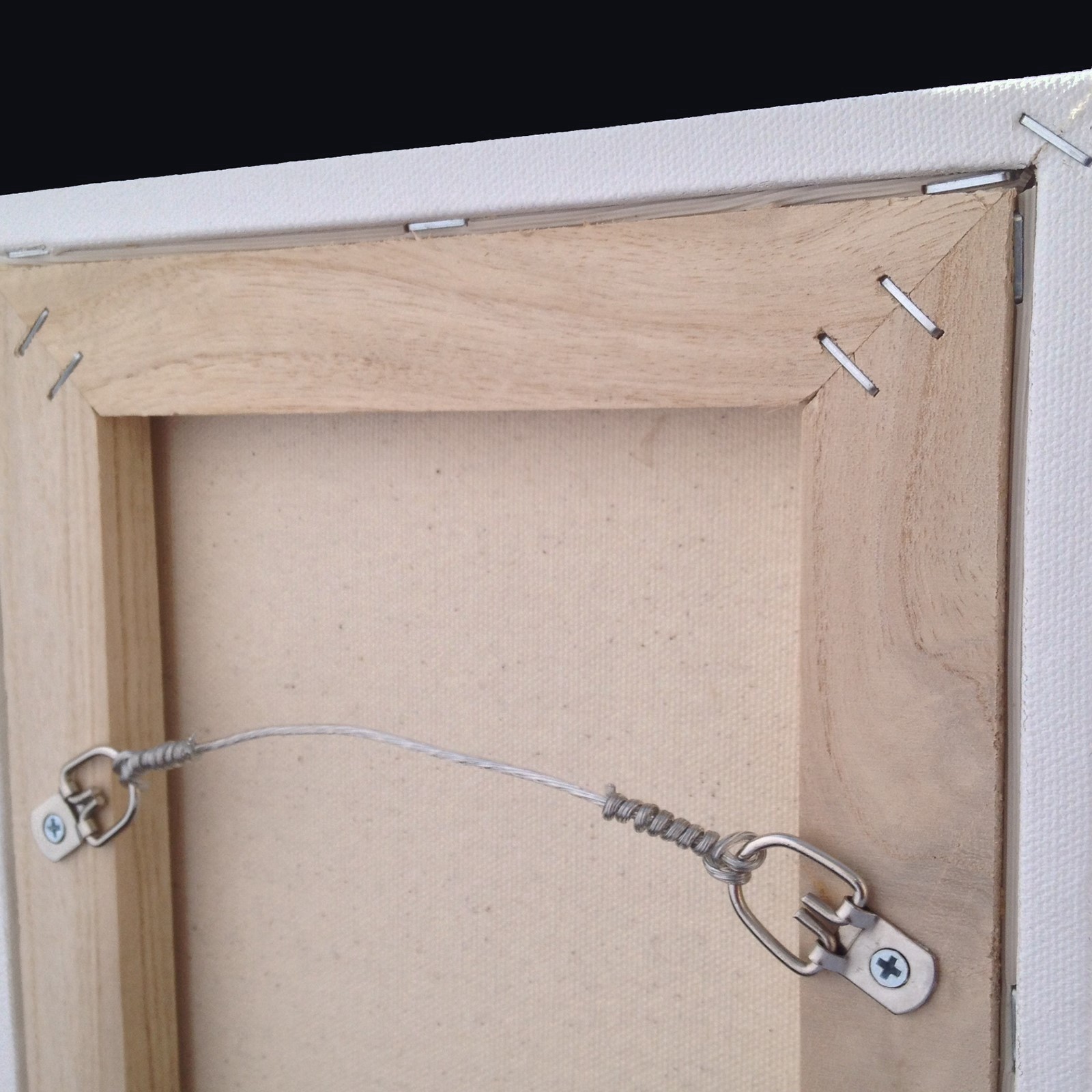 slide 3 of 3, Canvas Flat Mount Wire D-Ring Hanger Kit, 25lb., 25 lb