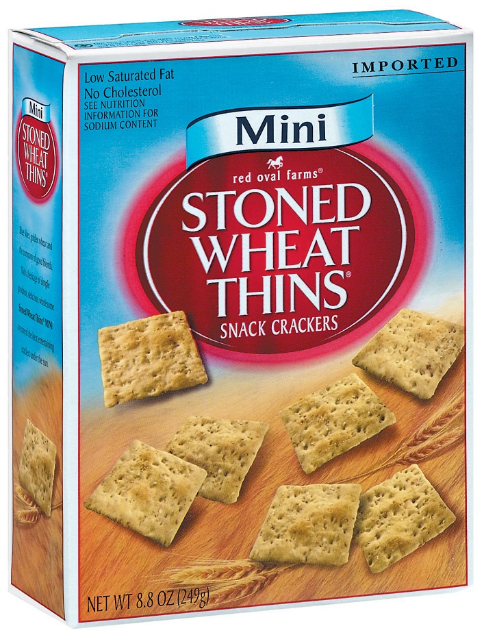 slide 2 of 3, Red Oval Farms Mini Stoned Wheat Thins Crackers, 8.8 oz