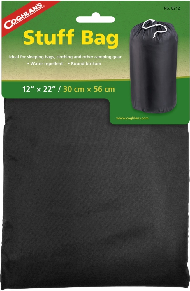 slide 1 of 1, Coghlan's Stuff Bag - Black, 12 in x 22 in