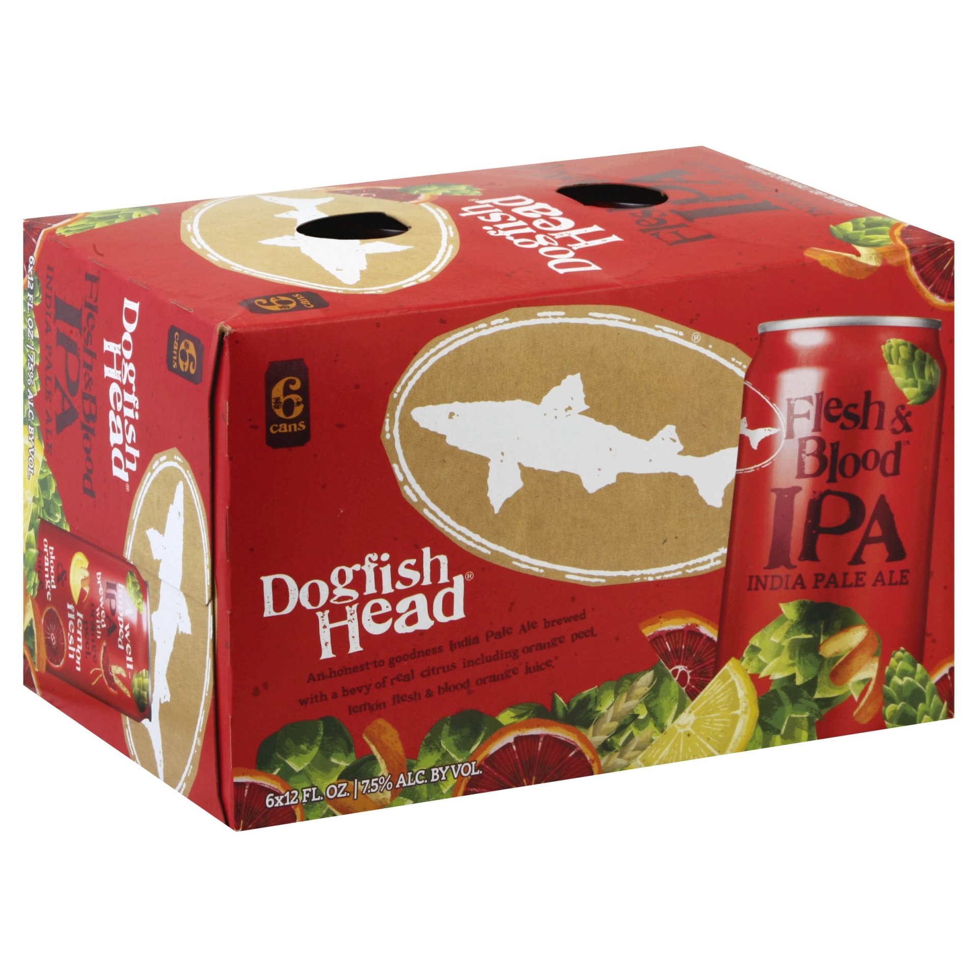 slide 1 of 1, Dogfish Head Flesh & Blood, 6 ct; 12 fl oz